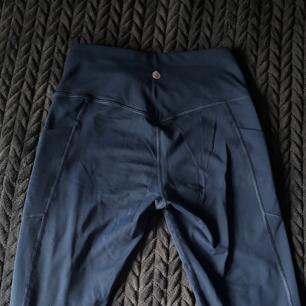 HeathYoga Navy Blue Leggings - Picture 4 of 4